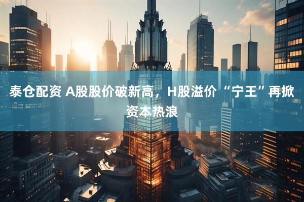 泰仓配资 A股股价破新高，H股溢价 “宁王”再掀资本热浪